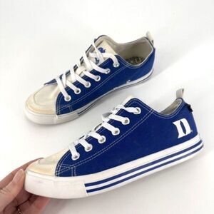 Kickers Duke Blue Devils Converse Style Blue/White Sneakers Womens Size 9 Mens 8
